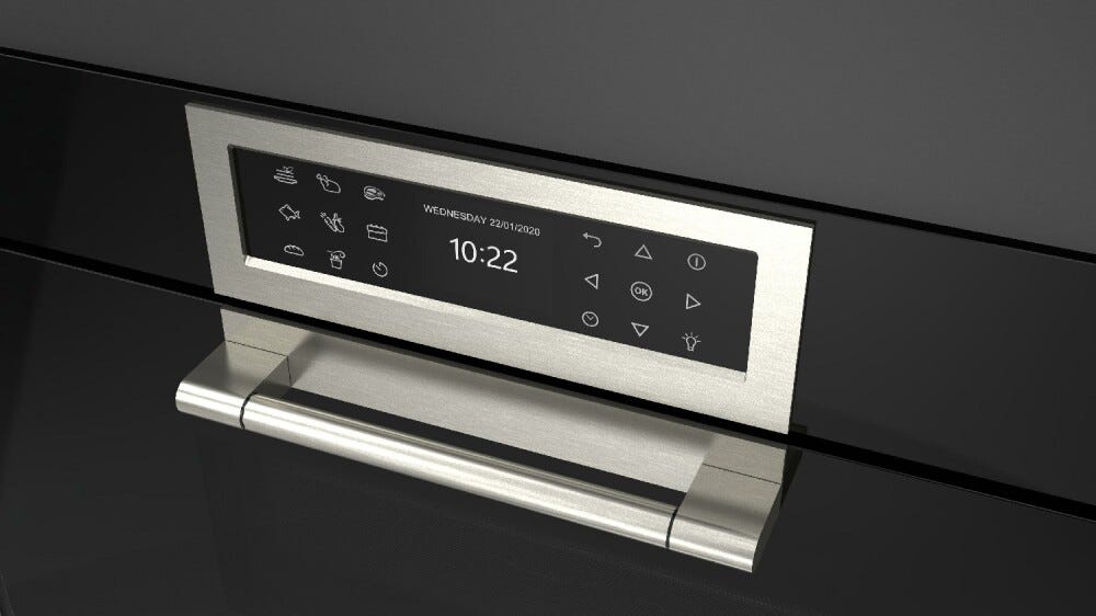 Fulgor FCLMO 7510 TEM BK Cluster Concept Forno combinato microonde cm. 75 h. 45 - vetro nero
