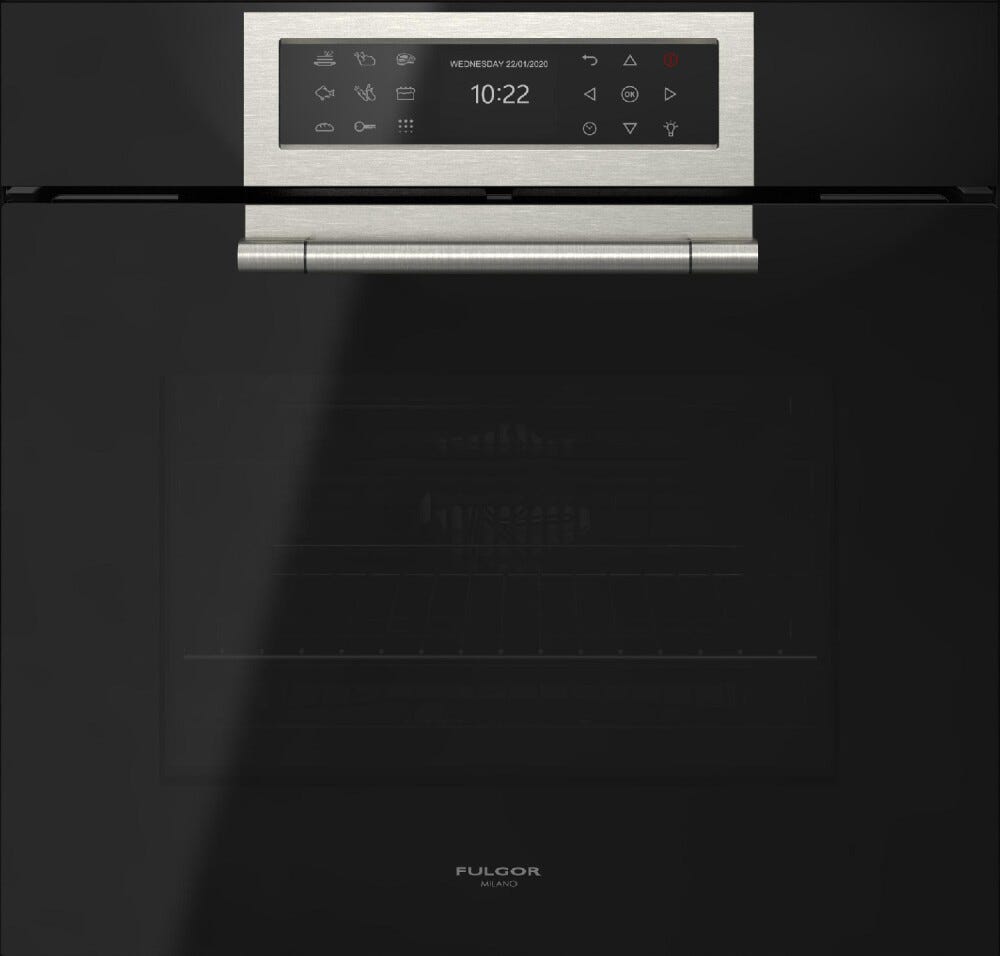 Fulgor FCLPO 6215 P TEM BK Cluster Concept Forno elettrico pirolitico cm. 60 - vetro nero