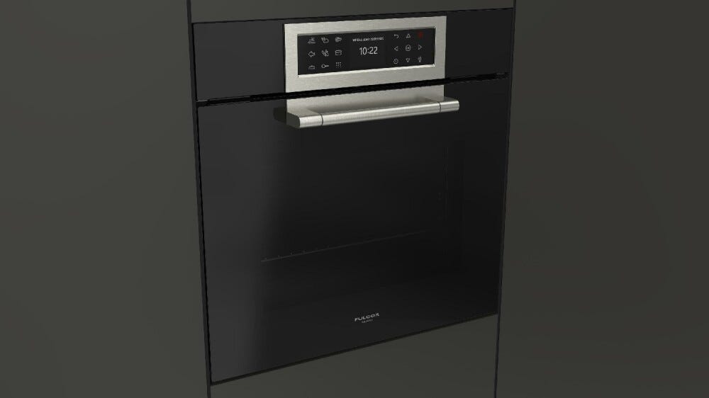 Fulgor FCLPO 6215 P TEM BK Cluster Concept Forno elettrico pirolitico cm. 60 - vetro nero