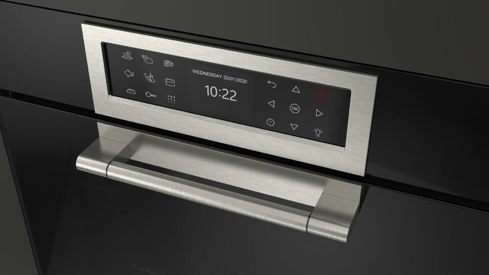 Fulgor FCLPO 6215 P TEM BK Cluster Concept Forno elettrico pirolitico cm. 60 - vetro nero