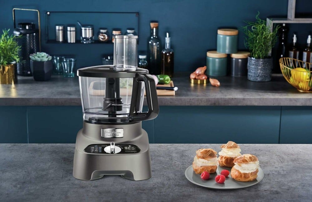 Moulinex FP825E10 Robot da cucina multifunzione - 3 lt - grigio / nero
