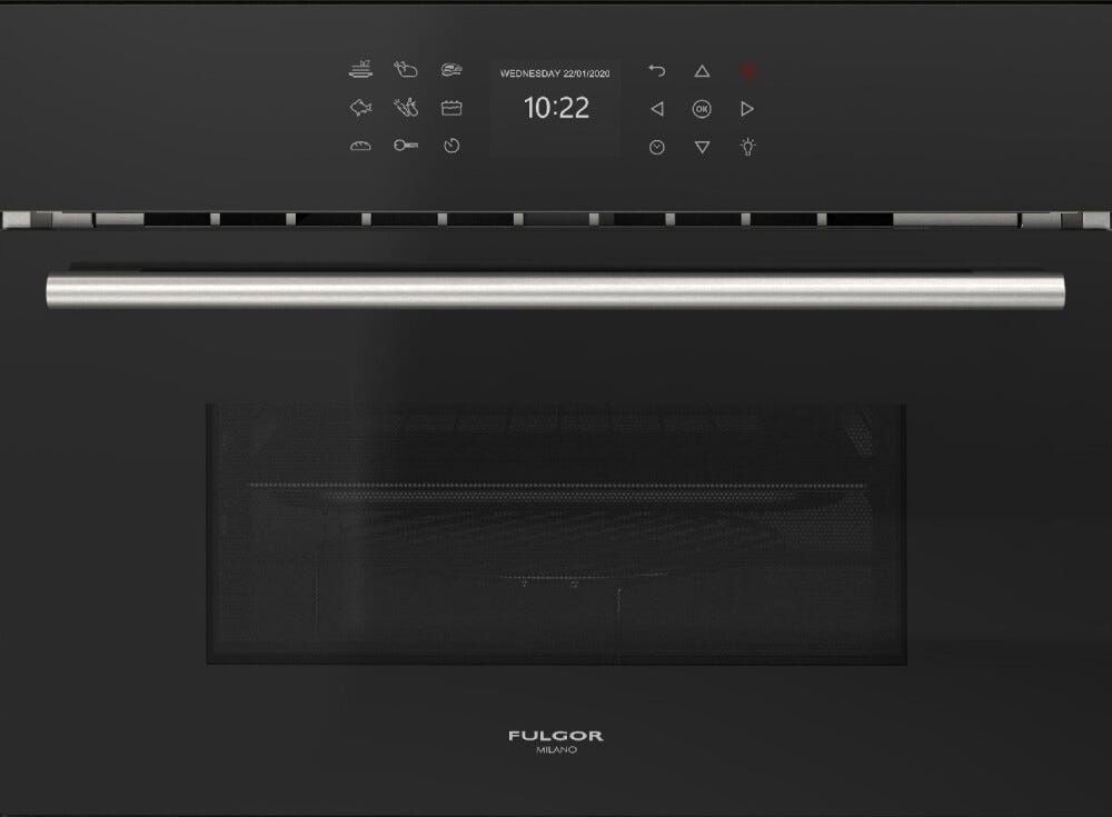 Fulgor FCMO 4510 TEM BK Plano Forno microonde combinato da incasso cm. 60 h. 45 - vetro nero