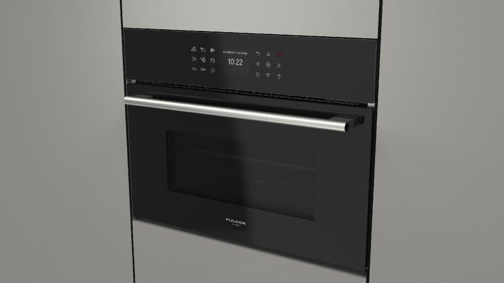 Fulgor FCMO 4510 TEM BK Plano Forno microonde combinato da incasso cm. 60 h. 45 - vetro nero
