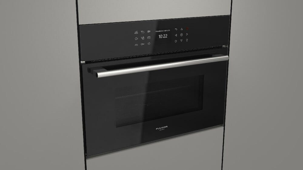 Fulgor FCMO 4510 TEM BK Plano Forno microonde combinato da incasso cm. 60 h. 45 - vetro nero