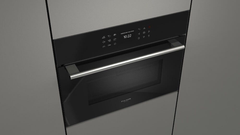 Fulgor FCMO 4510 TEM BK Plano Forno microonde combinato da incasso cm. 60 h. 45 - vetro nero