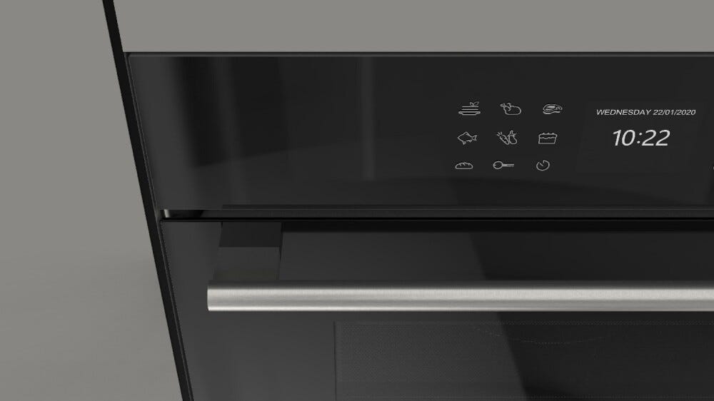 Fulgor FCMO 4510 TEM BK Plano Forno microonde combinato da incasso cm. 60 h. 45 - vetro nero