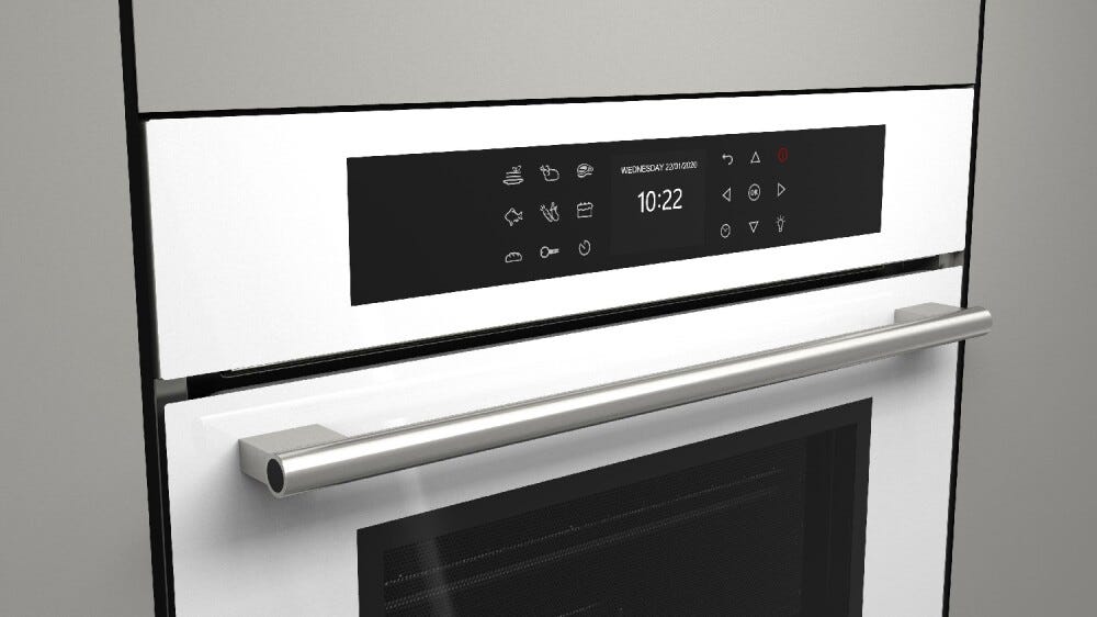 Fulgor FCMO 4510 TEM WH Plano Forno microonde combinato da incasso cm. 60 h. 45 - vetro bianco