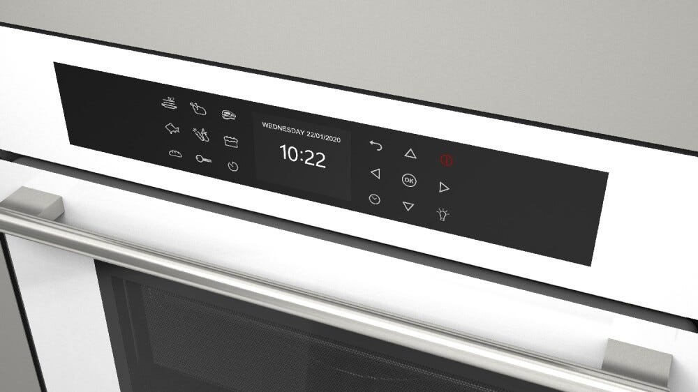 Fulgor FCMO 4510 TEM WH Plano Forno microonde combinato da incasso cm. 60 h. 45 - vetro bianco