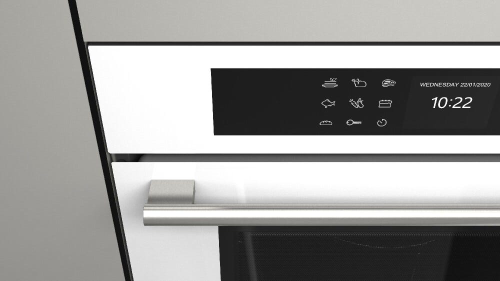 Fulgor FCMO 4510 TEM WH Plano Forno microonde combinato da incasso cm. 60 h. 45 - vetro bianco