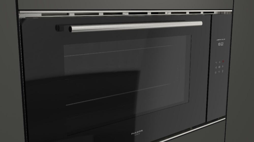 Fulgor FCO 9013 TM BK/2 Plano Forno elettrico multifunzione cm. 90 h. 48 - vetro nero