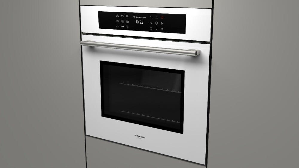 Fulgor FCPO 6215 P TEM WH Plano Forno elettrico pirolitico cm. 60 - vetro bianco