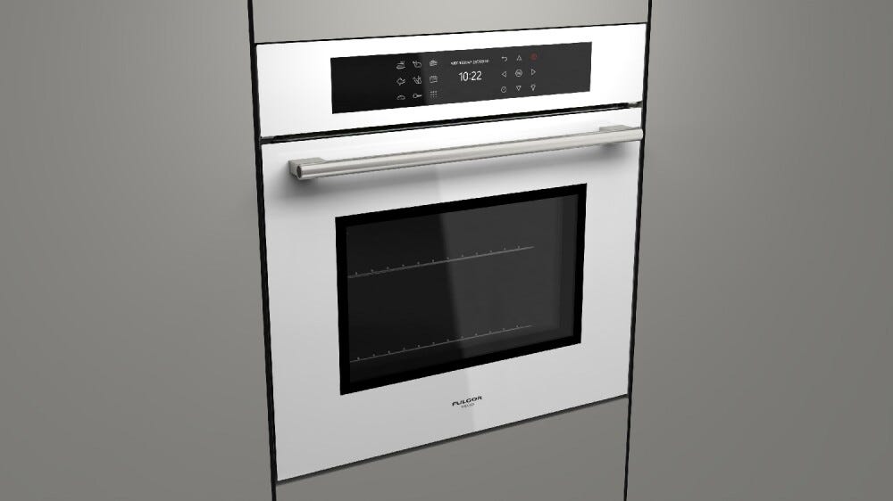 Fulgor FCPO 6215 P TEM WH Plano Forno elettrico pirolitico cm. 60 - vetro bianco