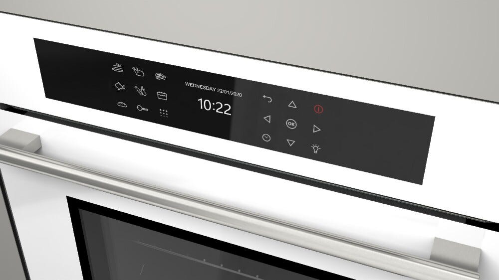 Fulgor FCPO 6215 P TEM WH Plano Forno elettrico pirolitico cm. 60 - vetro bianco