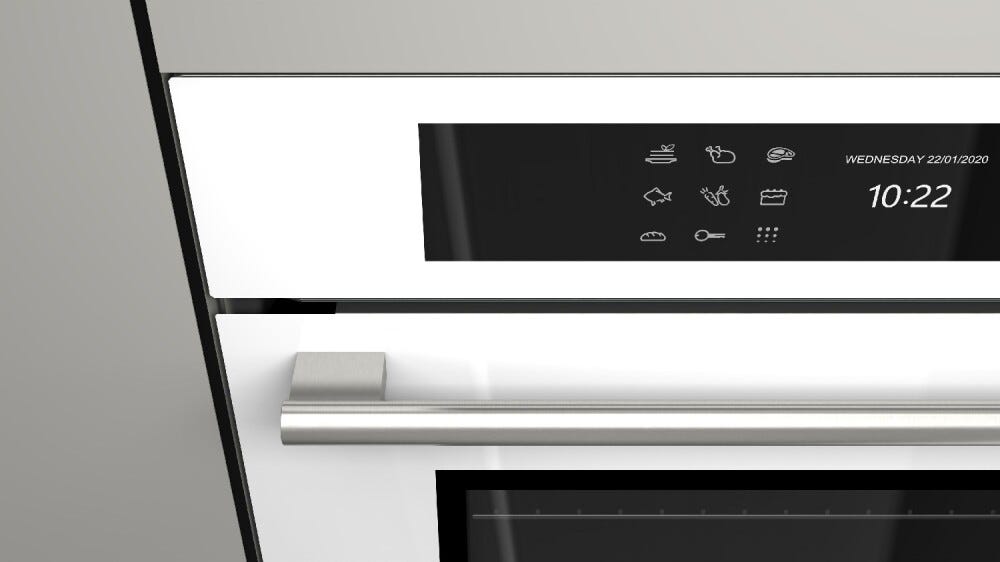 Fulgor FCPO 6215 P TEM WH Plano Forno elettrico pirolitico cm. 60 - vetro bianco