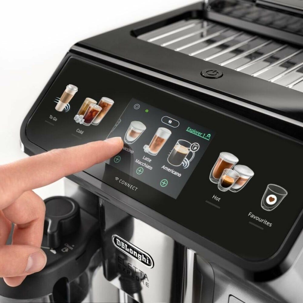 De Longhi ECAM450.65.S Eletta Explore Macchina per caffè automatica - nero/argento