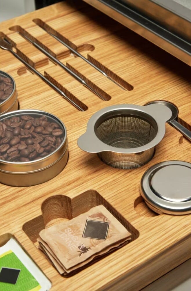 Franke FMY 14 CMD XS Mythos Cassetto con accessori per macchina da caffè cm. 60 - cristallo nero/inox