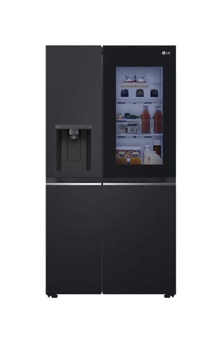 LG GSGV81EPLL Frigorifero side by side - cm. 91 h. 179 - lt. 635 - nero opaco