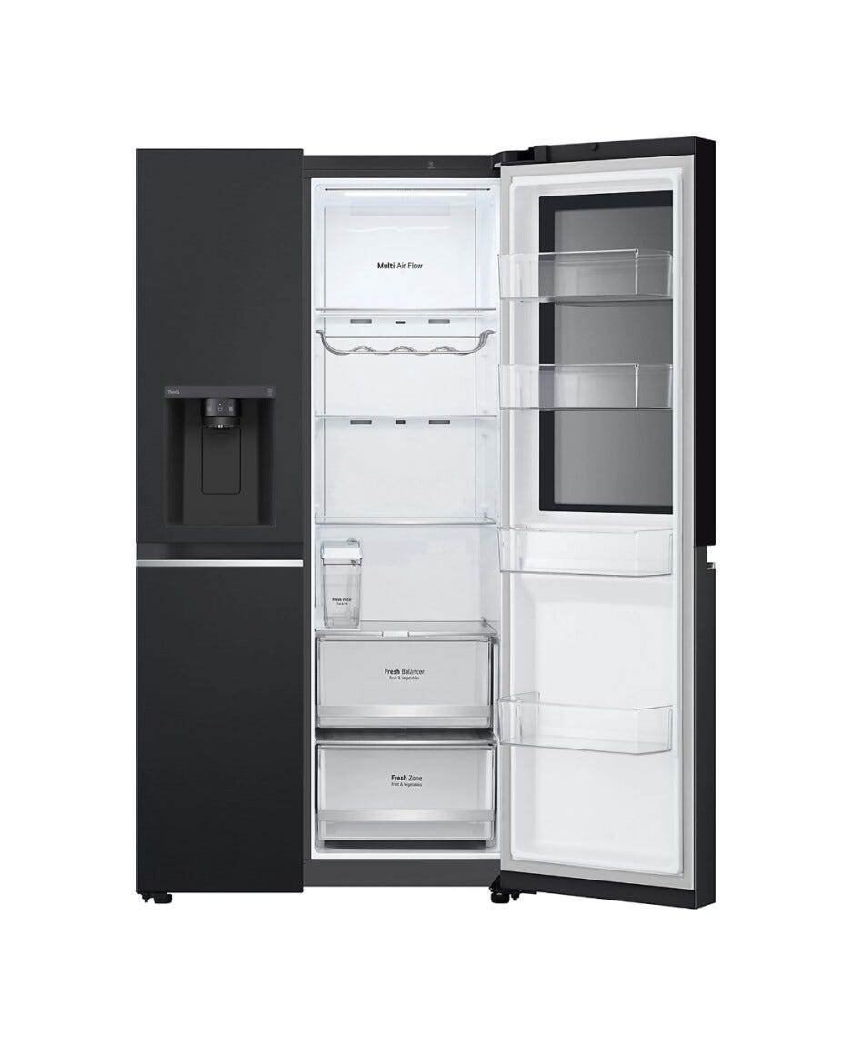 LG GSGV81EPLL Frigorifero side by side - cm. 91 h. 179 - lt. 635 - nero opaco