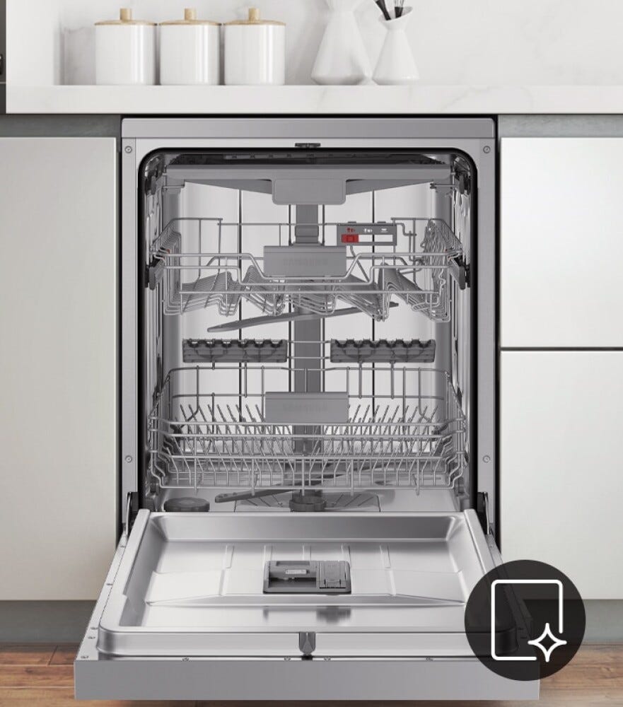 Samsung DW60CG550I00 Lavastoviglie da incasso 14 coperti, 7 programmi, Auto Open, cerniere sliding