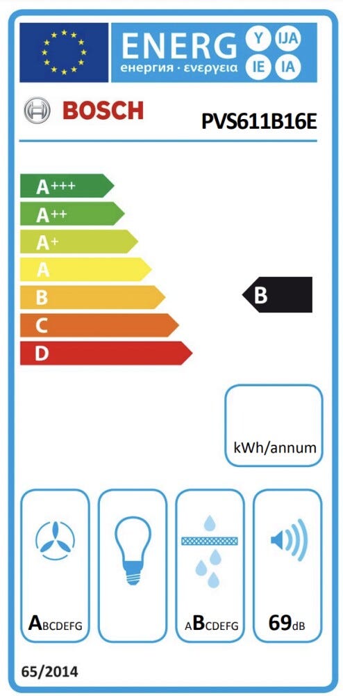 Bosch PVS611B16E Serie 4 Piano cottura induzione cm. 60 con cappa integrata da 500 m3/h - vetroceramica nero