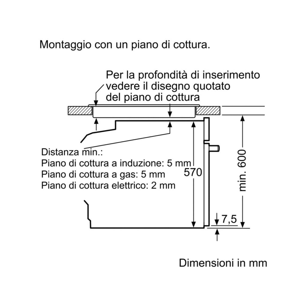 Bosch HBA2340B0 Serie 4 Forno elettrico cm. 60 - nero