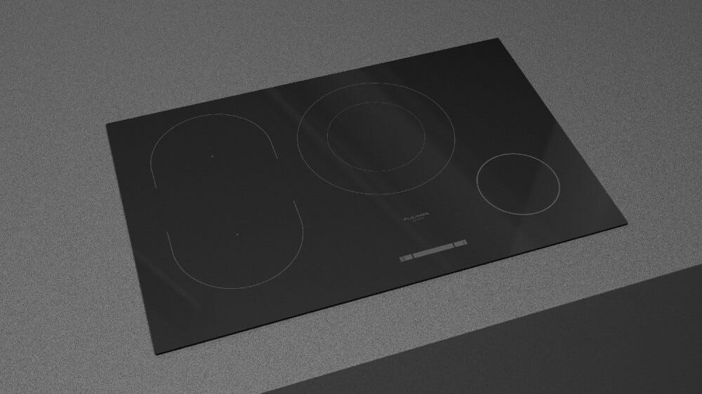 Fulgor FSH 804 ID WT BK Plano - Urbantech Piano cottura a induzione cm. 80 - vetroceramica nero