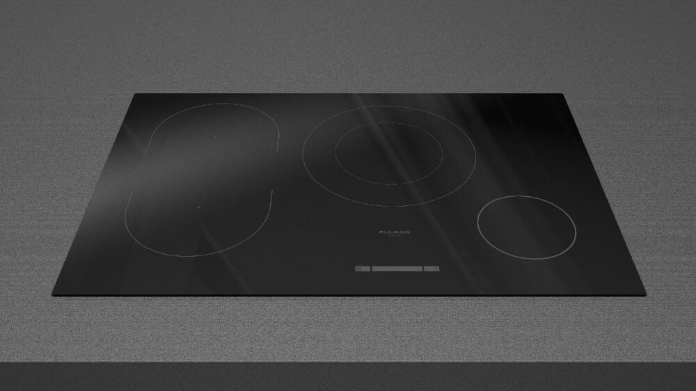 Fulgor FSH 804 ID WT BK Plano - Urbantech Piano cottura a induzione cm. 80 - vetroceramica nero