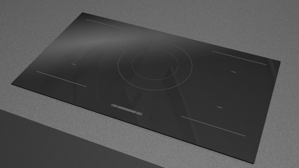 Fulgor FSH 905 ID WT BK Plano - Urbantech Piano cottura a induzione cm. 90 - vetroceramica nero