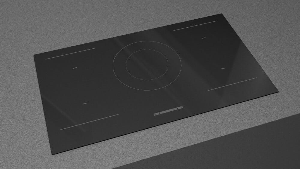 Fulgor FSH 905 ID WT BK Plano - Urbantech Piano cottura a induzione cm. 90 - vetroceramica nero