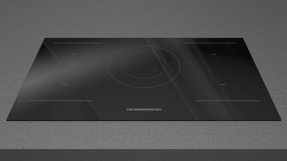 Fulgor FSH 905 ID WT BK Plano - Urbantech Piano cottura a induzione cm. 90 - vetroceramica nero