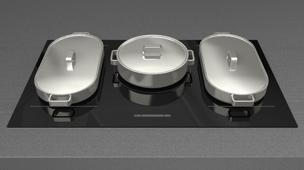Fulgor FSH 905 ID WT BK Plano - Urbantech Piano cottura a induzione cm. 90 - vetroceramica nero