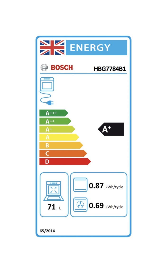 Bosch HBG7784B1 Serie 8 Forno elettrico pirolitico cm. 60 - nero