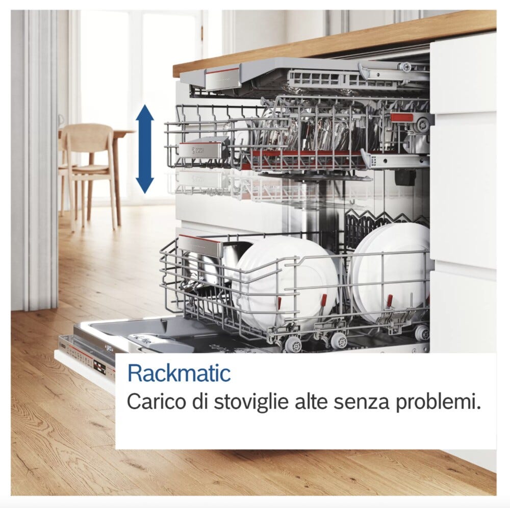 Bosch SMV4HVX03E Serie 4 Lavastoviglie integrata totale cm. 60 - 14 coperti