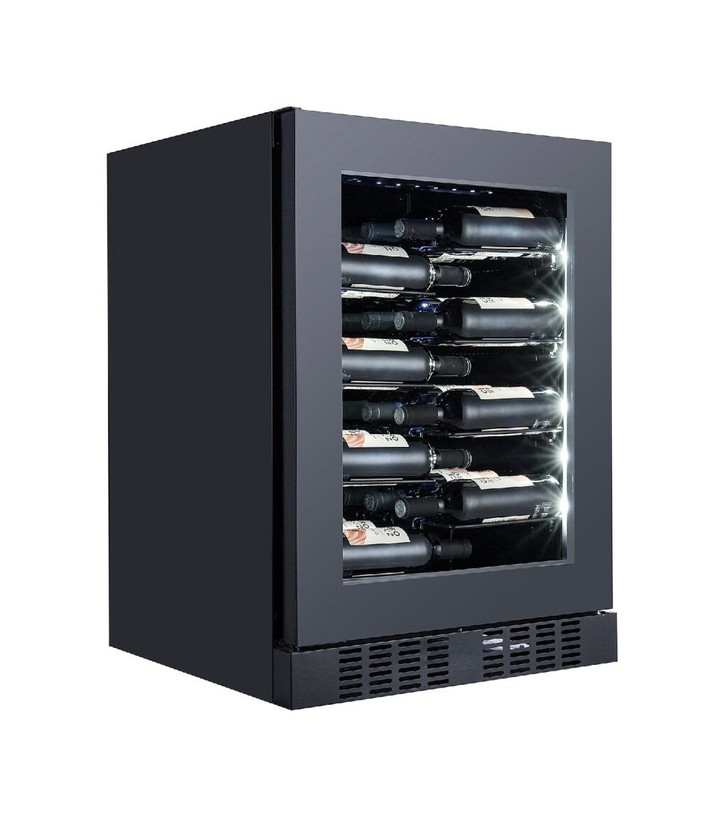 Temptech CPROX60SRB Copenhagen Cantina vini da incasso cm. 60 h. 81 - 40 bottiglie - nero