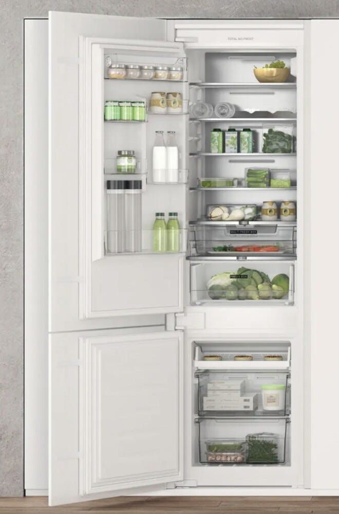 Whirlpool WHC20 T152 Frigorifero con congelatore da incasso cm. 54 h. 194 - lt. 280