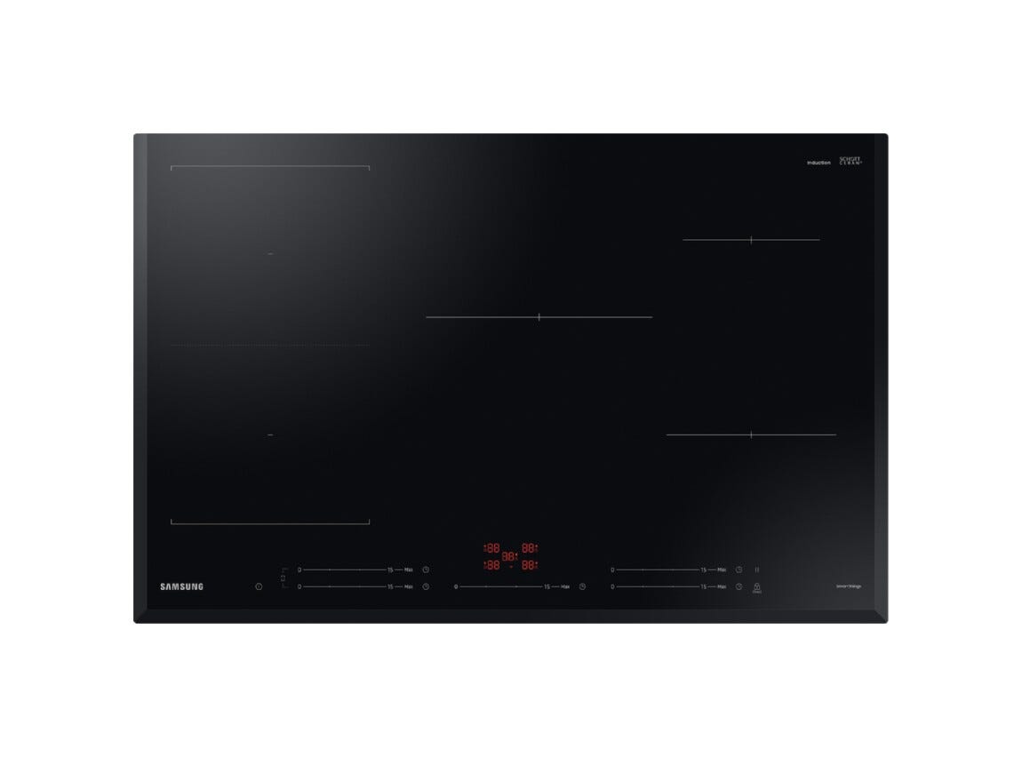 Samsung NZ85C5047KK Slim Fit Piano cottura a induzione 5 zone, Flex Zone, Wi‑Fi, vetroceramica nero