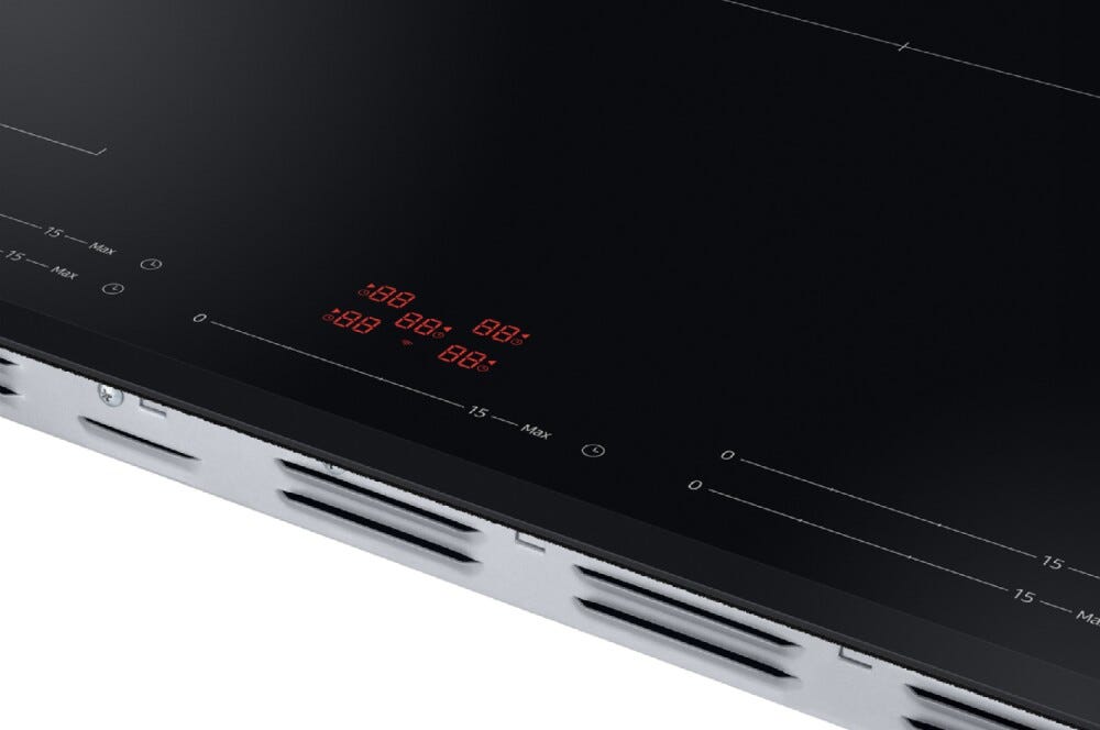 Samsung NZ85C5047KK Slim Fit Piano cottura a induzione 5 zone, Flex Zone, Wi‑Fi, vetroceramica nero