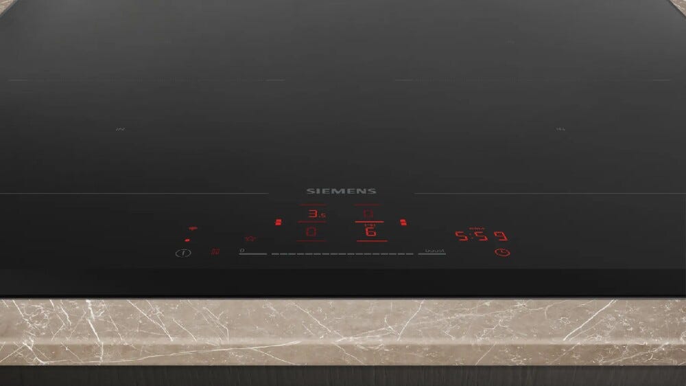Siemens ED65KHQB1E IQ500 Piano cottura a induzione cm 60 - vetroceramica nero