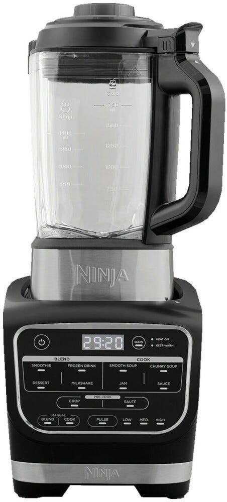 Ninja HB150EU Soup maker Frullatore riscaldante 1.7 L - nero