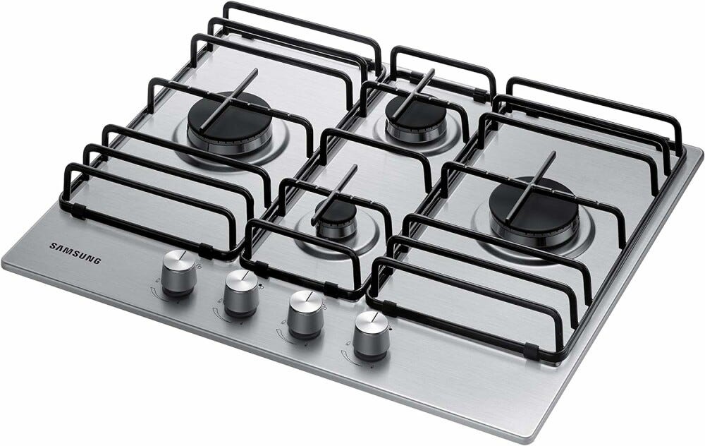 Samsung NA64H3110BS Piano cottura a gas cm. 60 - inox