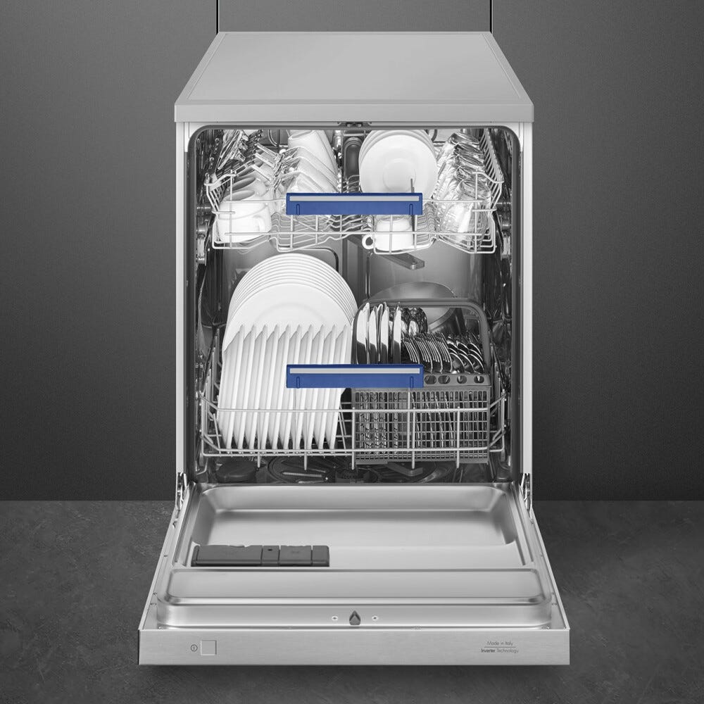 Smeg LVS262DSX Lavastoviglie a libera installazione cm. 60 - 13 coperti - inox antimpronta