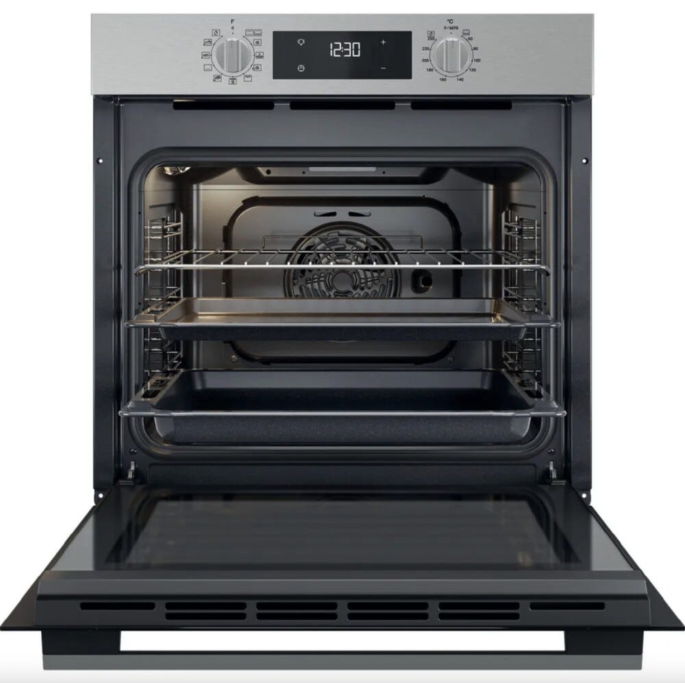 Whirlpool OMK58HR0X Forno elettrico multifunzione cm. 60 - inox/nero