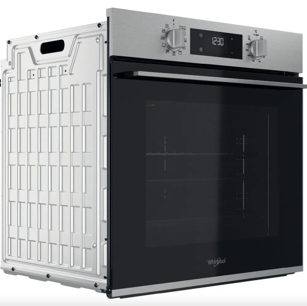 Whirlpool OMK58HR0X Forno elettrico multifunzione cm. 60 - inox/nero
