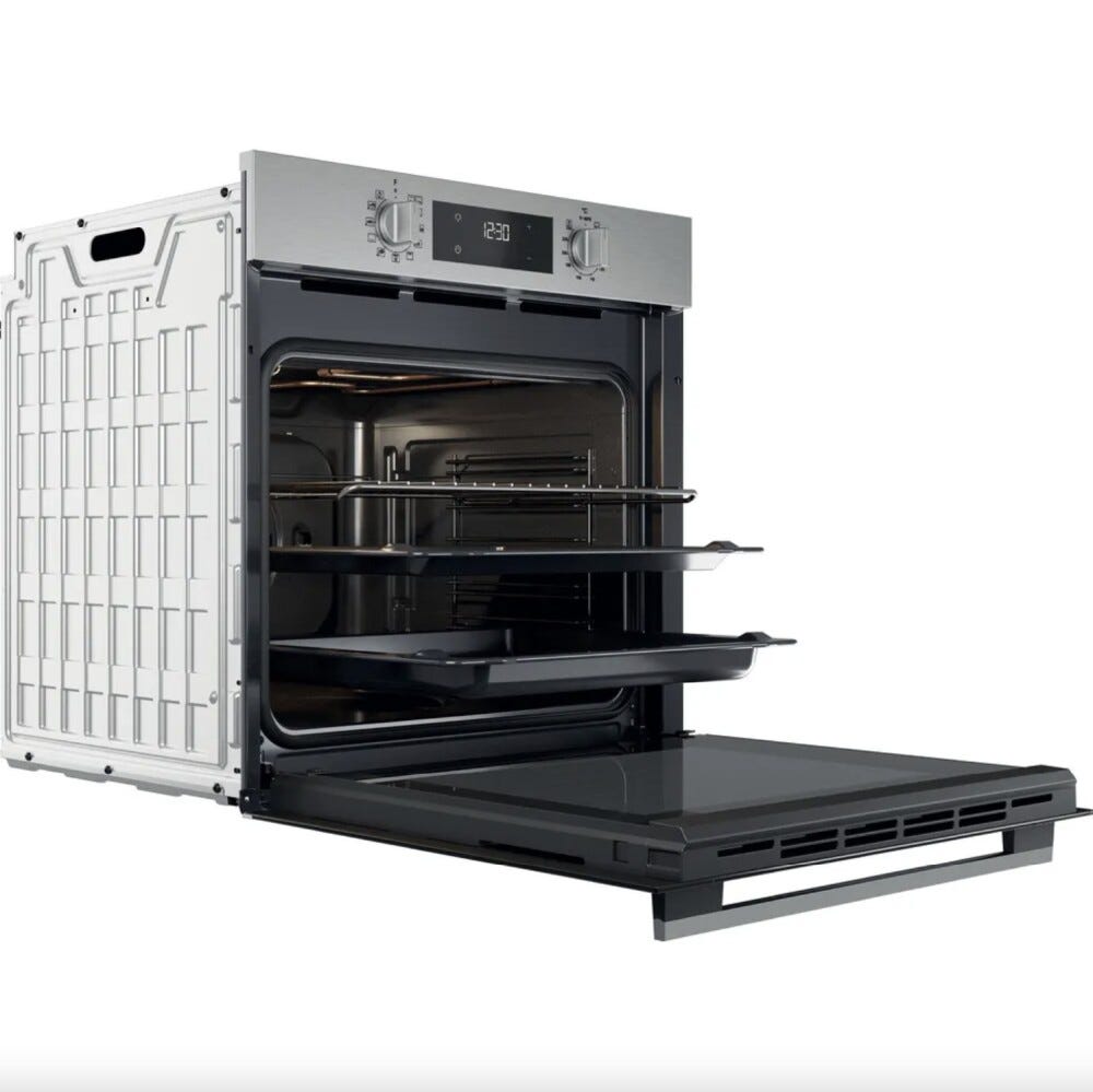 Whirlpool OMK58HR0X Forno elettrico multifunzione cm. 60 - inox/nero
