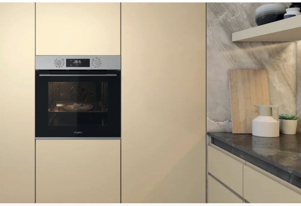 Whirlpool OMK58HR0X Forno elettrico multifunzione cm. 60 - inox/nero