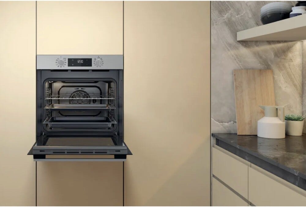 Whirlpool OMK58HR0X Forno elettrico multifunzione cm. 60 - inox/nero
