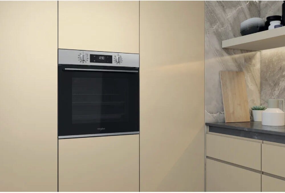 Whirlpool OMK58HR0X Forno elettrico multifunzione cm. 60 - inox/nero