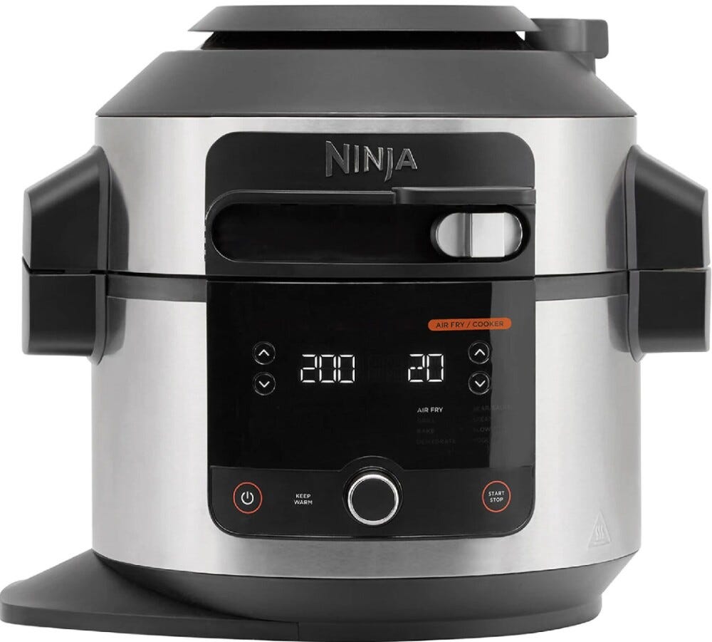 Ninja OL550EU SmartLid Robot multifunzione 11 in 1 6 L - nero/argento
