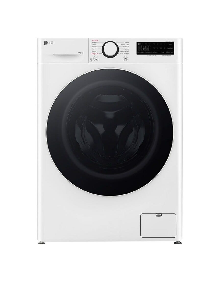 LG D2R5S09TSWW Lavasciuga cm. 60 - lavaggio 9 kg - asciugatura 5 kg - bianco