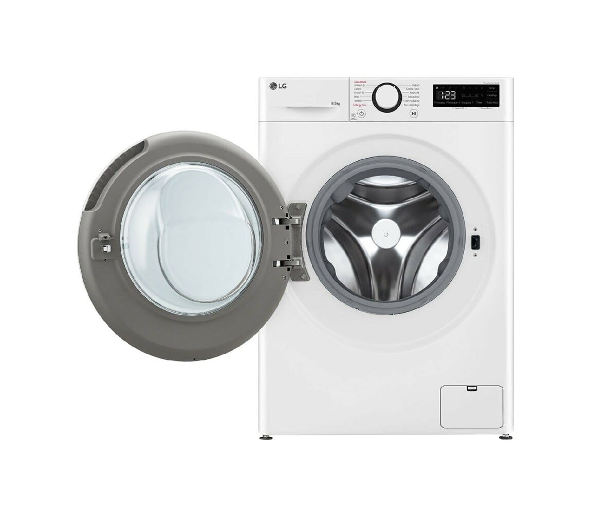 LG D2R5S09TSWW Lavasciuga cm. 60 - lavaggio 9 kg - asciugatura 5 kg - bianco